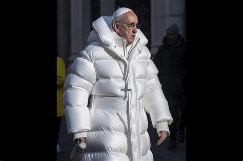 pope francis puffer jacket